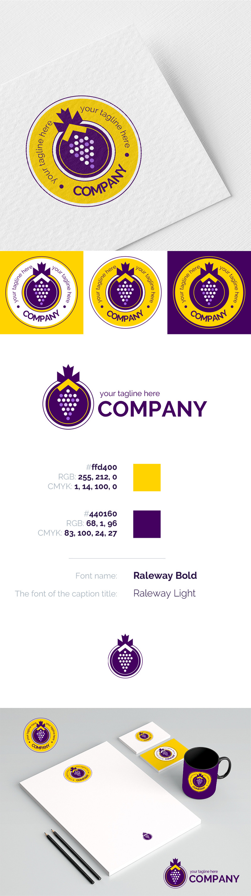 Bunch of grapes Logo Template - Features Image 1