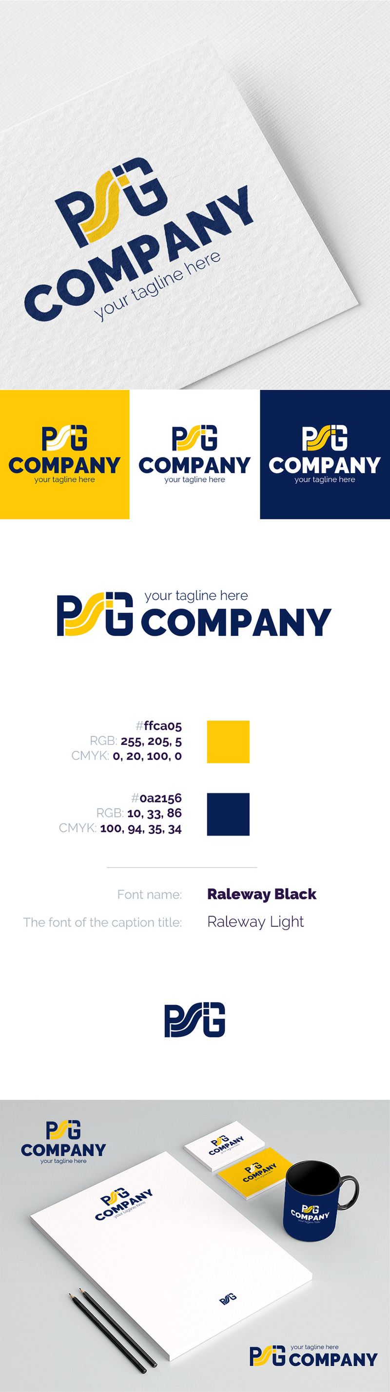 P + G + S Logo Template - Features Image 1