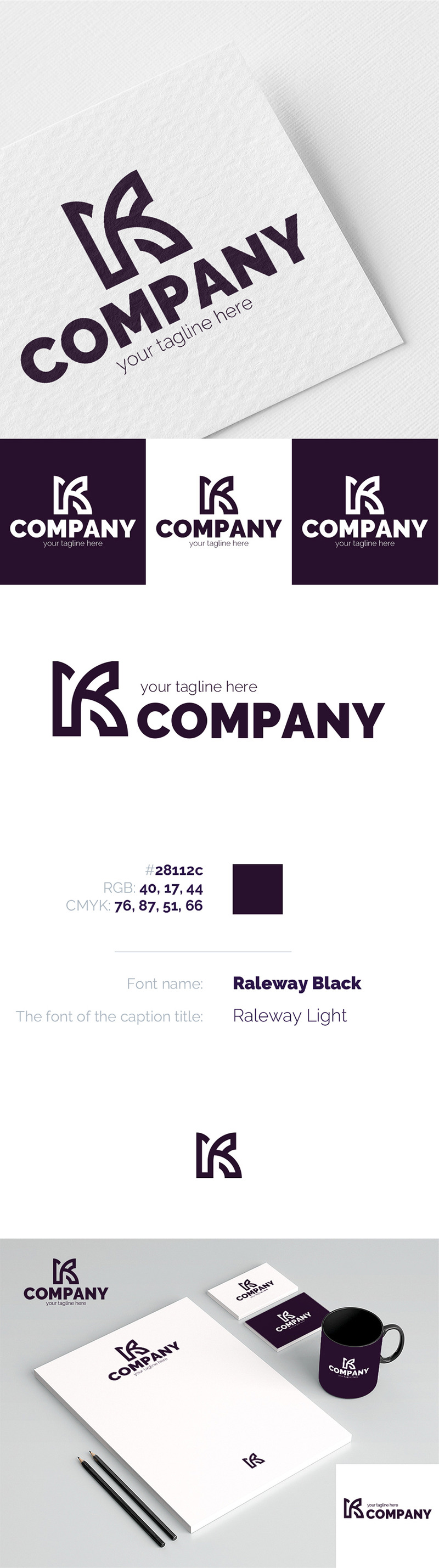 Elegant letter K Logo Template - Features Image 1