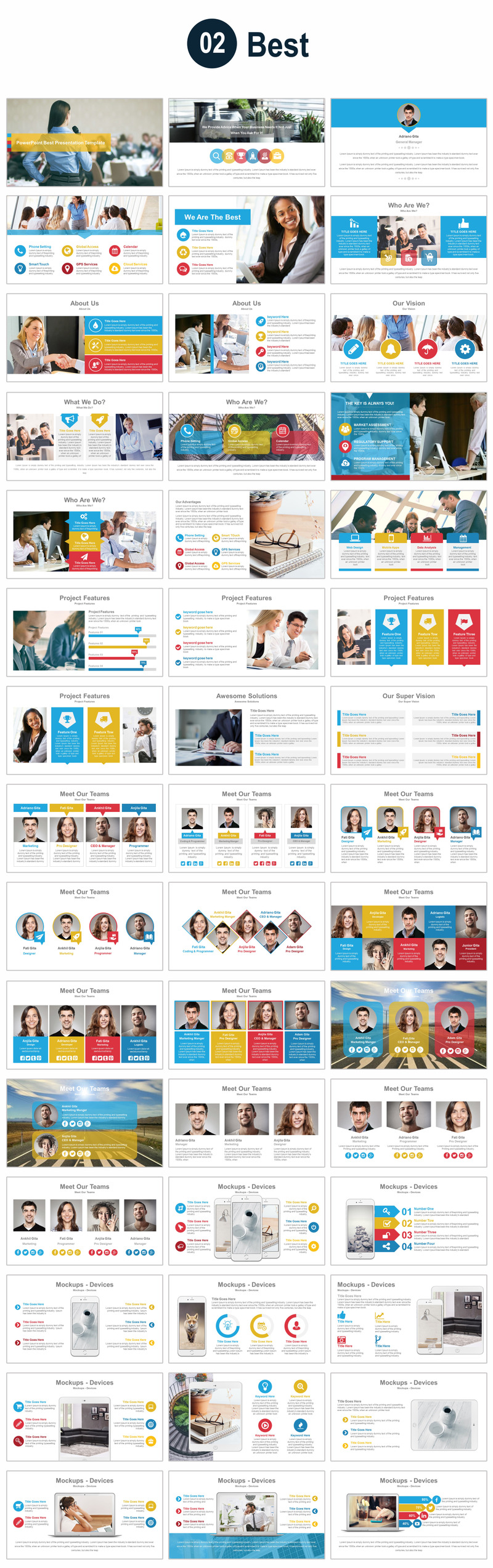 Ceative - 2 in 1 Business Bundle PowerPoint Template - Features Image 8