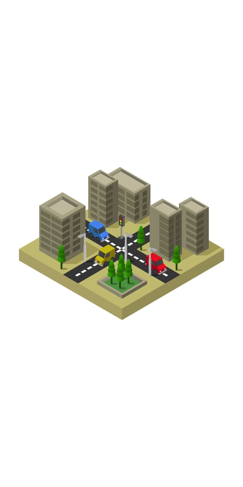Isometric City - Vector Image - Features Image 1
