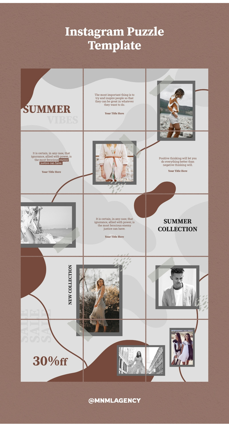 Instagram Puzzle Bundle Social Media Template - Features Image 3