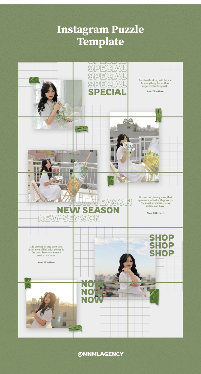 Instagram Puzzle Bundle Social Media Template - Features Image 4