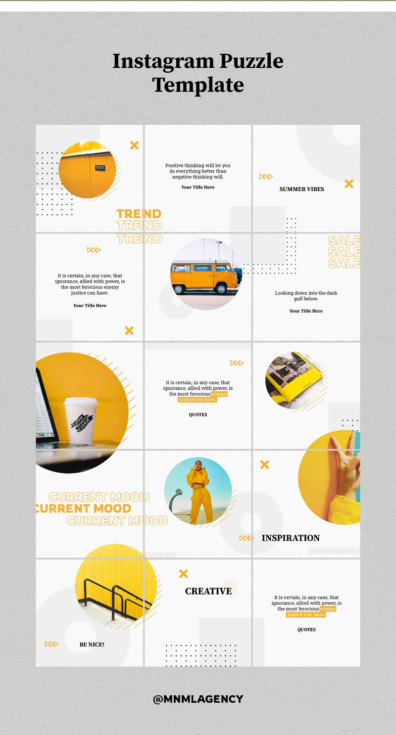 Instagram Puzzle Bundle Social Media Template - Features Image 5