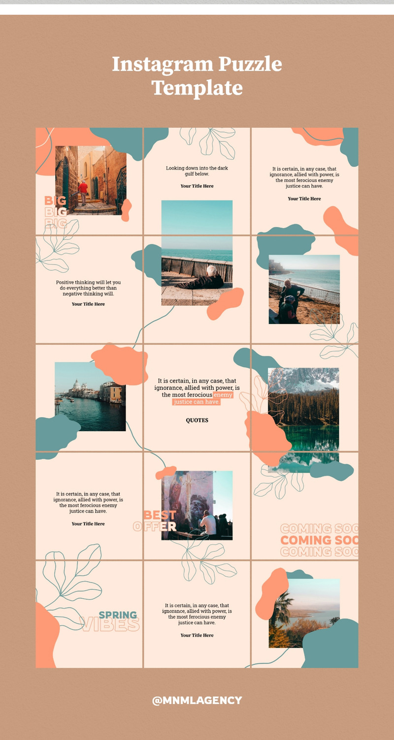 Instagram Puzzle Bundle Social Media Template - Features Image 6
