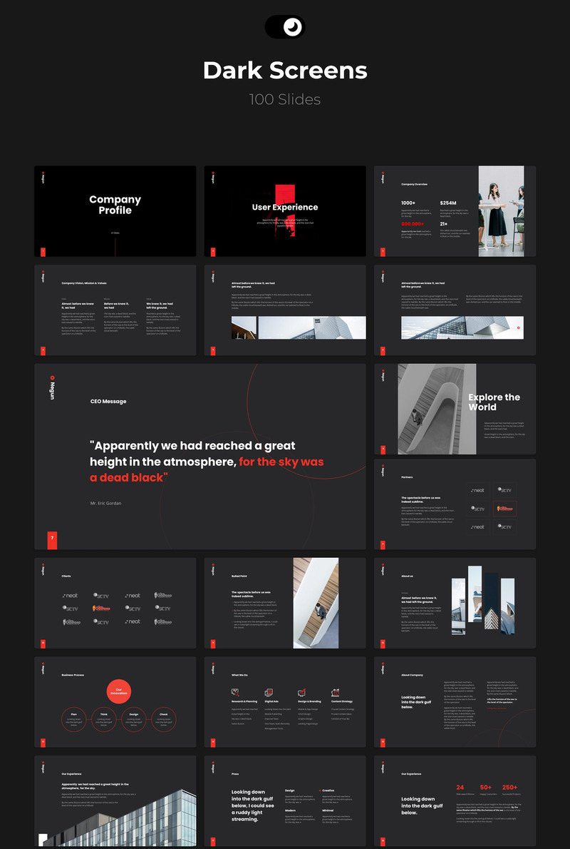 Negun - Smooth Animation Template PowerPoint Template - Features Image 7