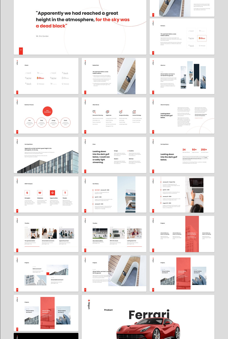 Negun - 平滑动画 PowerPoint 模板 - Features Image 3