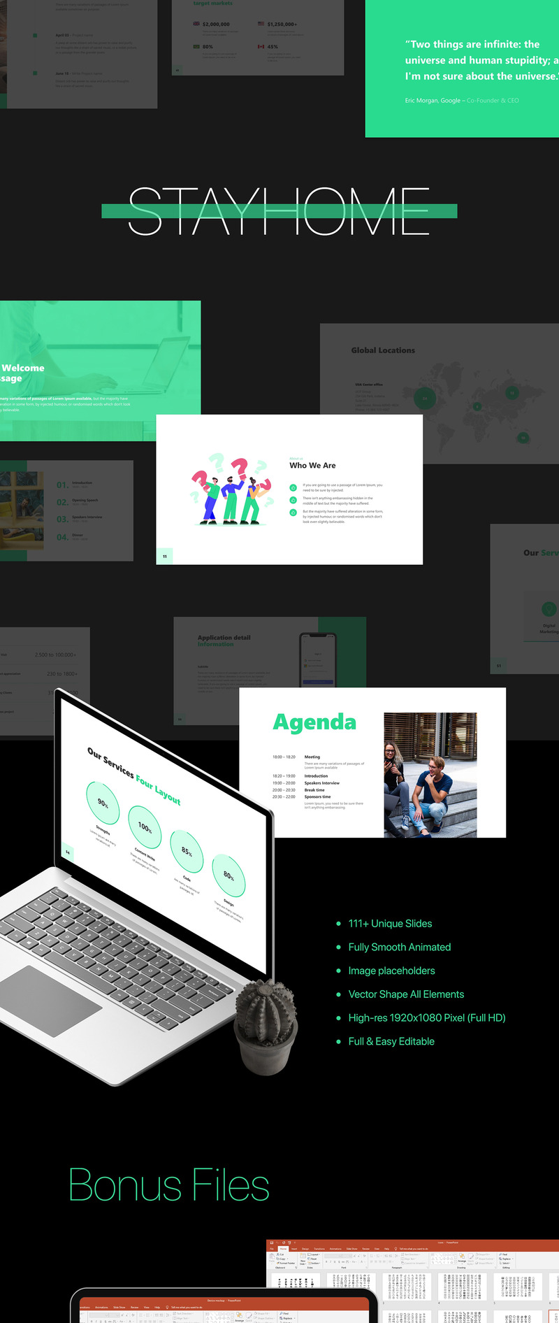 Business - Smooth Animated Presentation Bundle PowerPoint template - Features Image 1