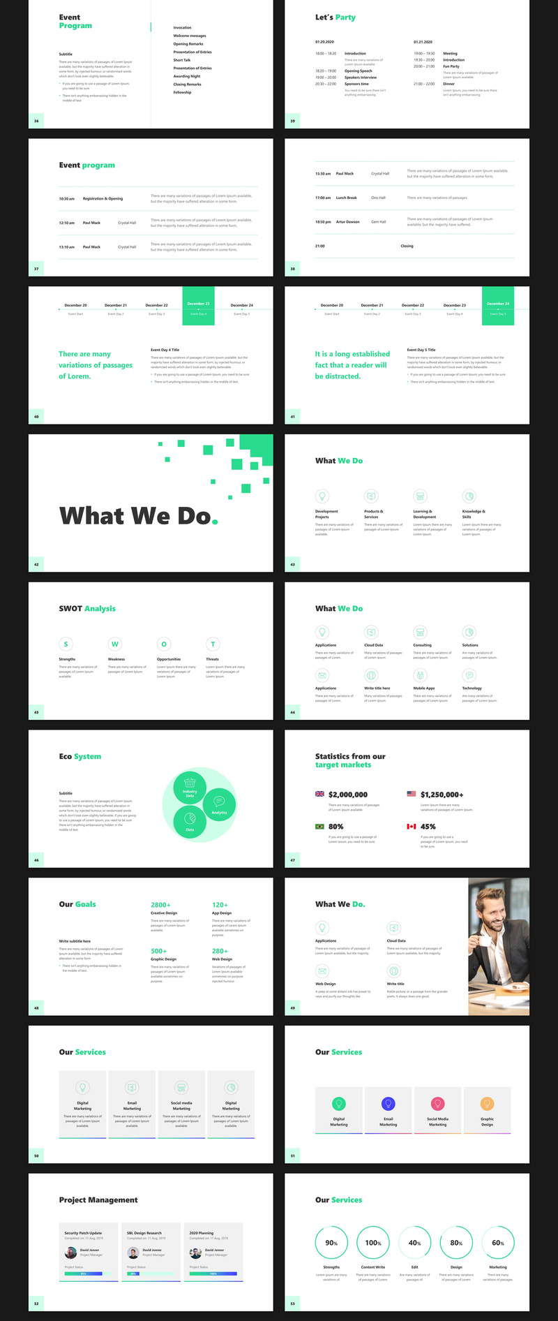 Business - Smooth Animated Presentation Bundle PowerPoint template - Features Image 4