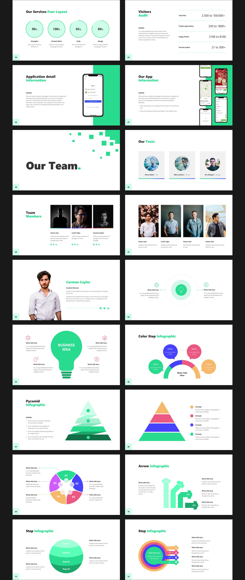 Business - Smooth Animated Presentation Bundle PowerPoint template