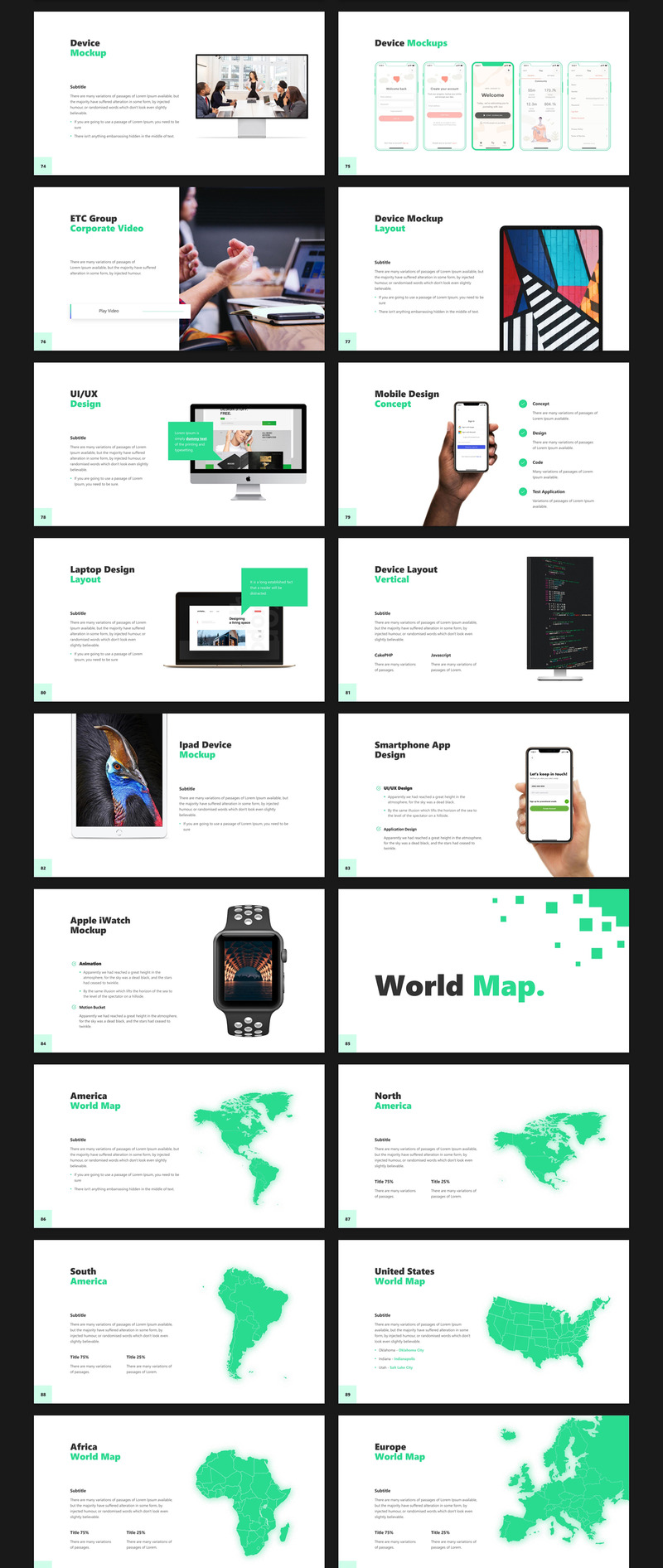 Business - Smooth Animated Presentation Bundle PowerPoint template