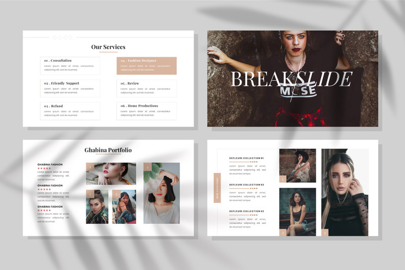 Defleure - Modello PowerPoint minimalista - Caratteristiche Immagine 6