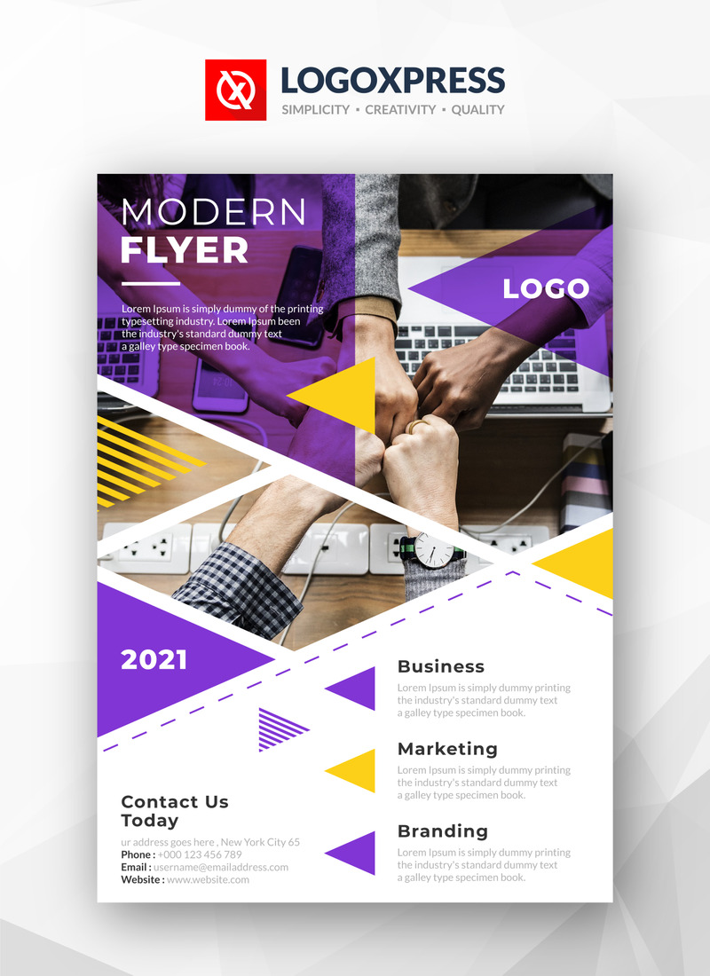 Stylish Creative Modern Flyer - Corporate Identity Design - Features Image 1