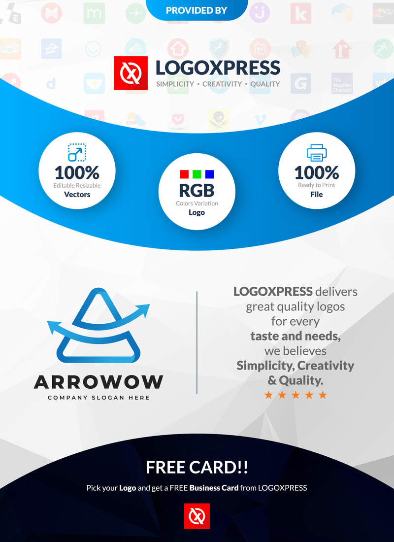 Letter A Arrow Accounting And Financial Logo Design - Features Image 1