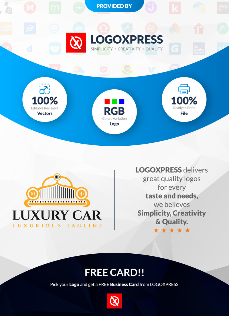 Design de logotipo de carro de luxo para serviço automotivo - Features Image 1