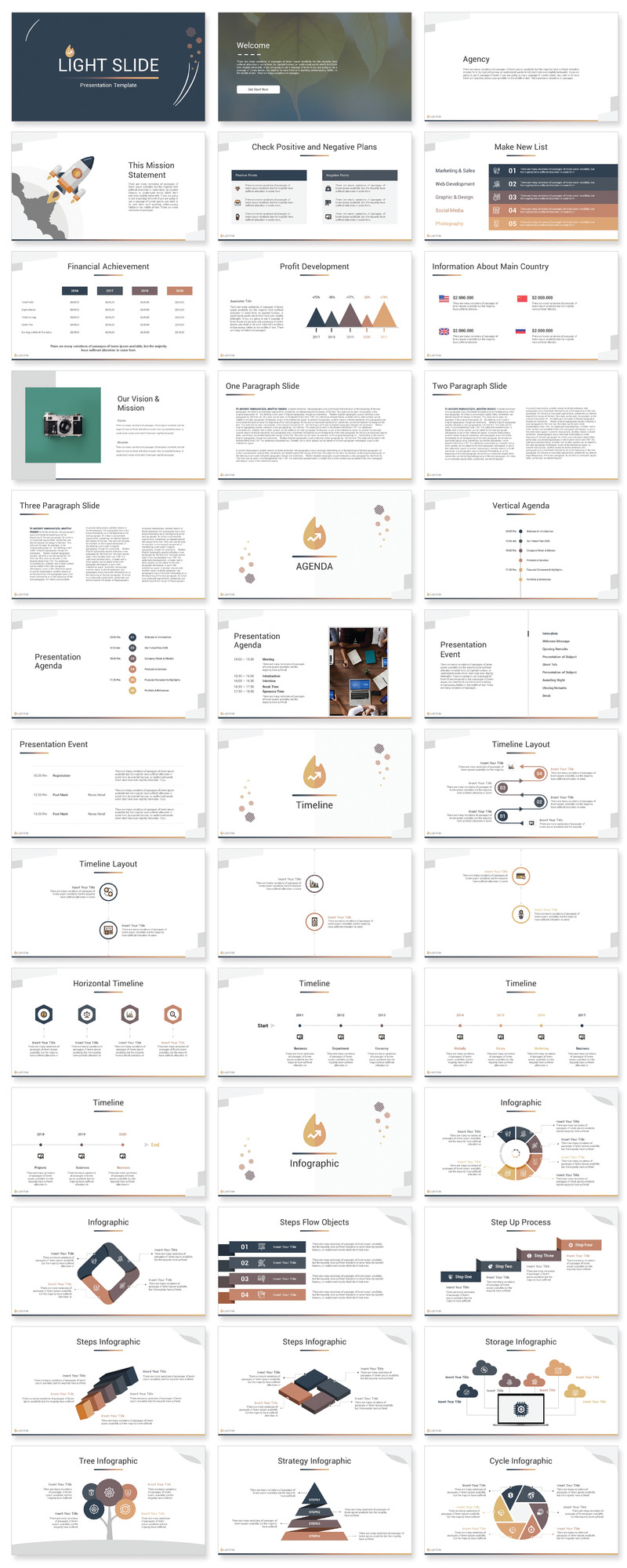 Light Slides PowerPoint Template - Features Image 1