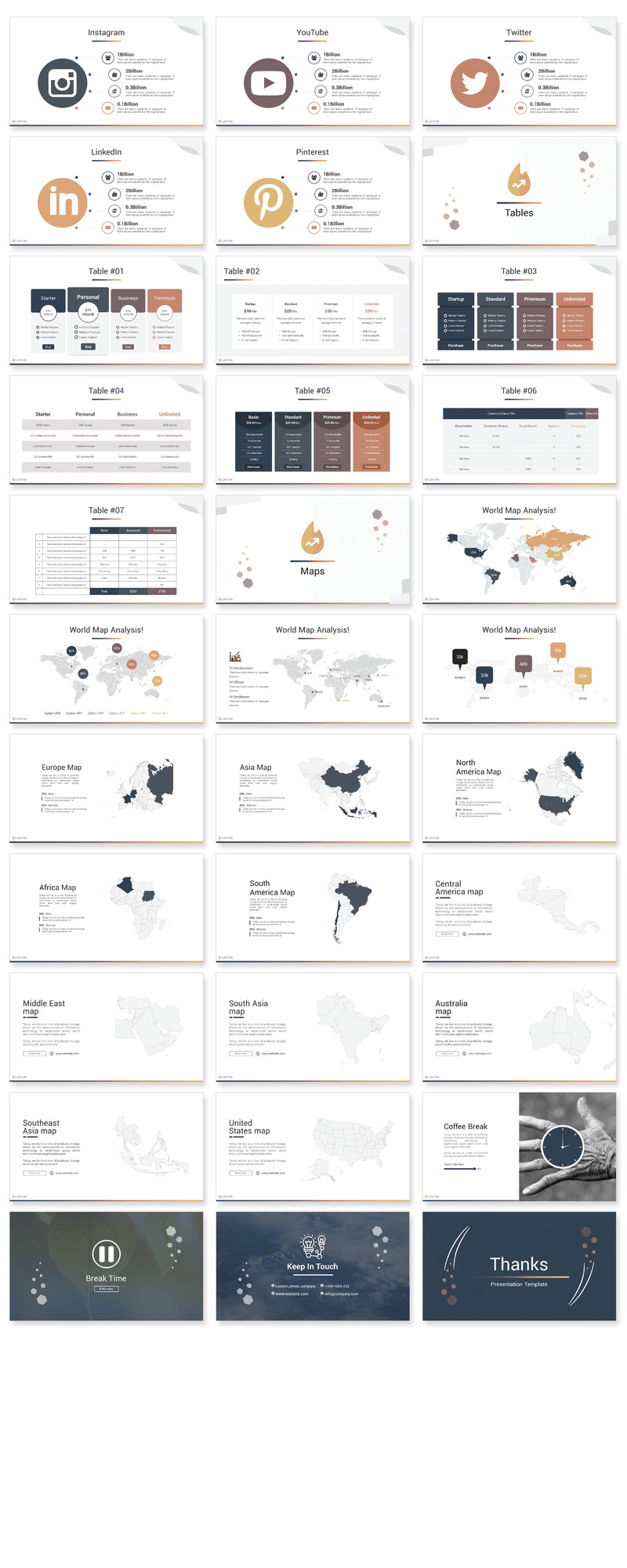 Light Slides PowerPoint Template - Features Image 4