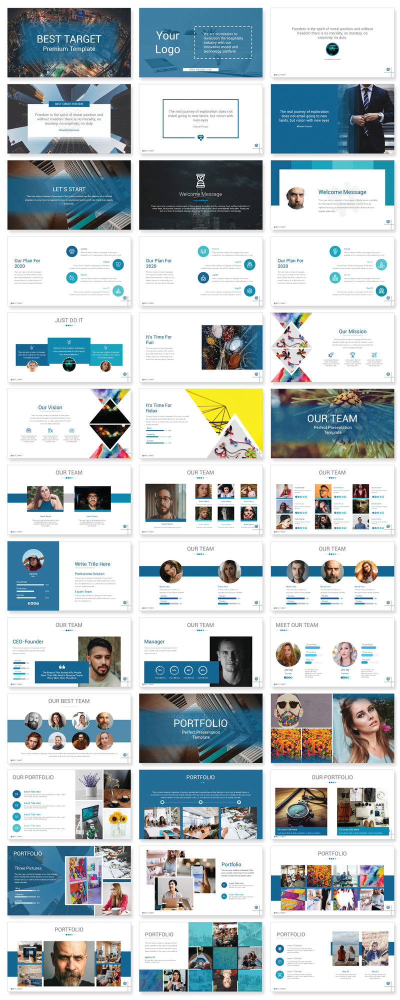 Najlepszy szablon docelowy PowerPoint - Obraz funkcji 1