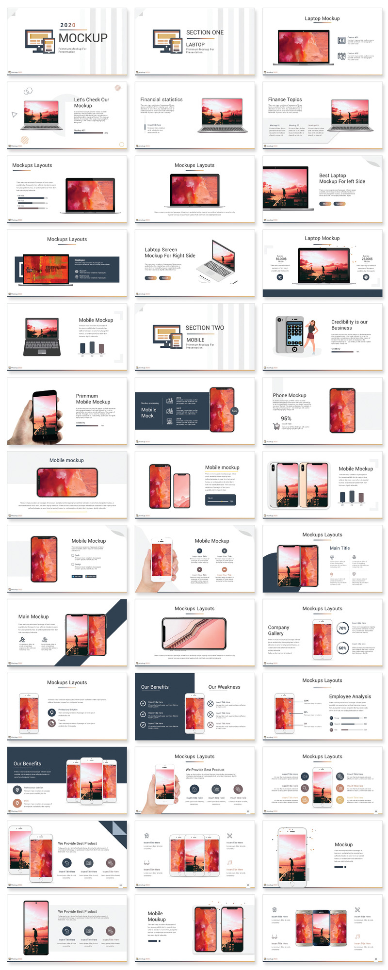 2020 Mockup PowerPoint template - Features Image 1