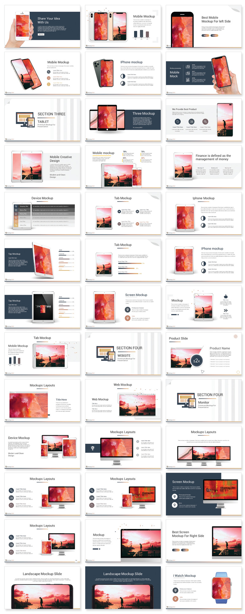 2020 Mockup PowerPoint template - Features Image 2