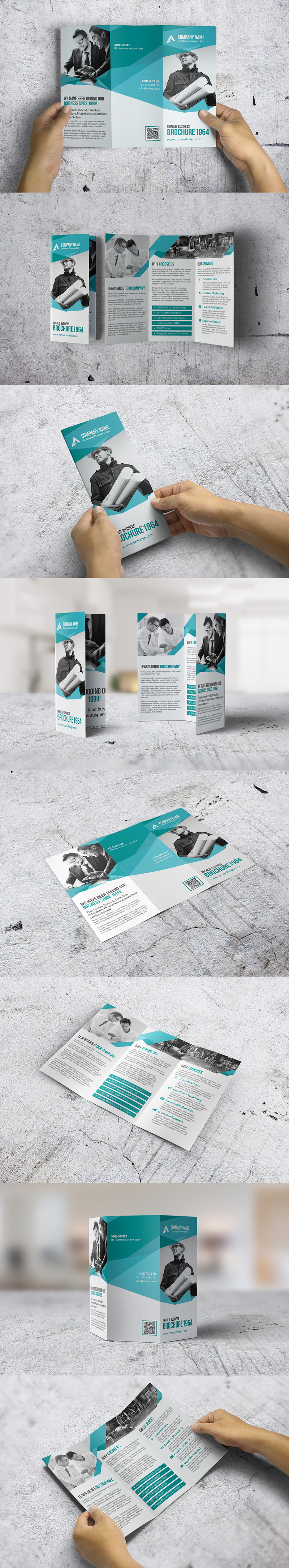 InDesign Trifold brosúra - Vállalati-azonosság sablon - Features Image 1