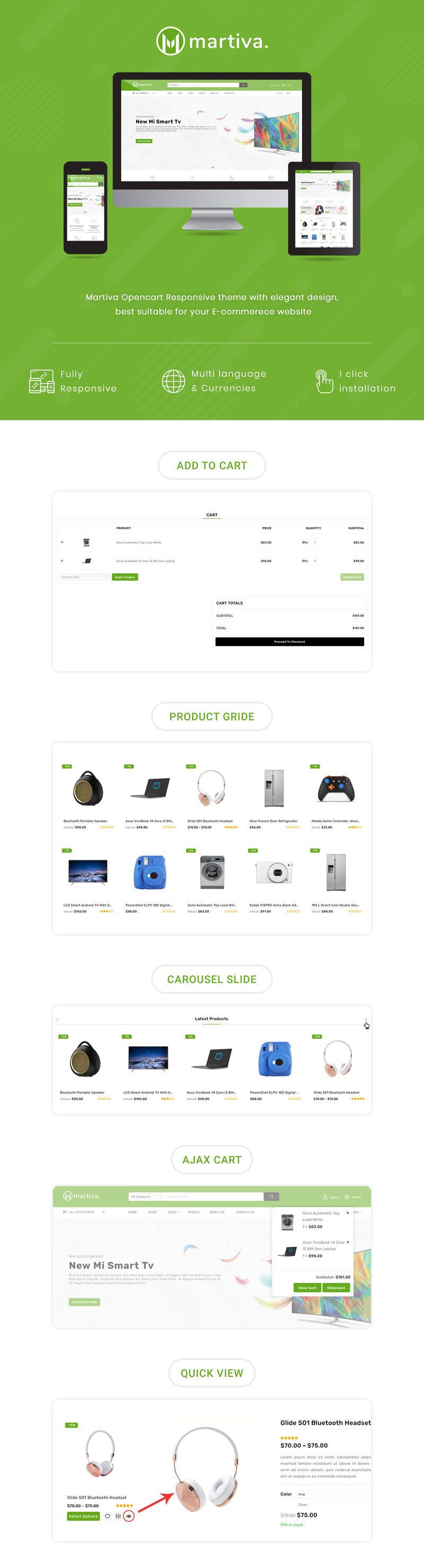 Martiva - Mega Multipurpose OpenCart Template - адаптивний OpenCart шаблон №155076 - Характеристики зображення 1