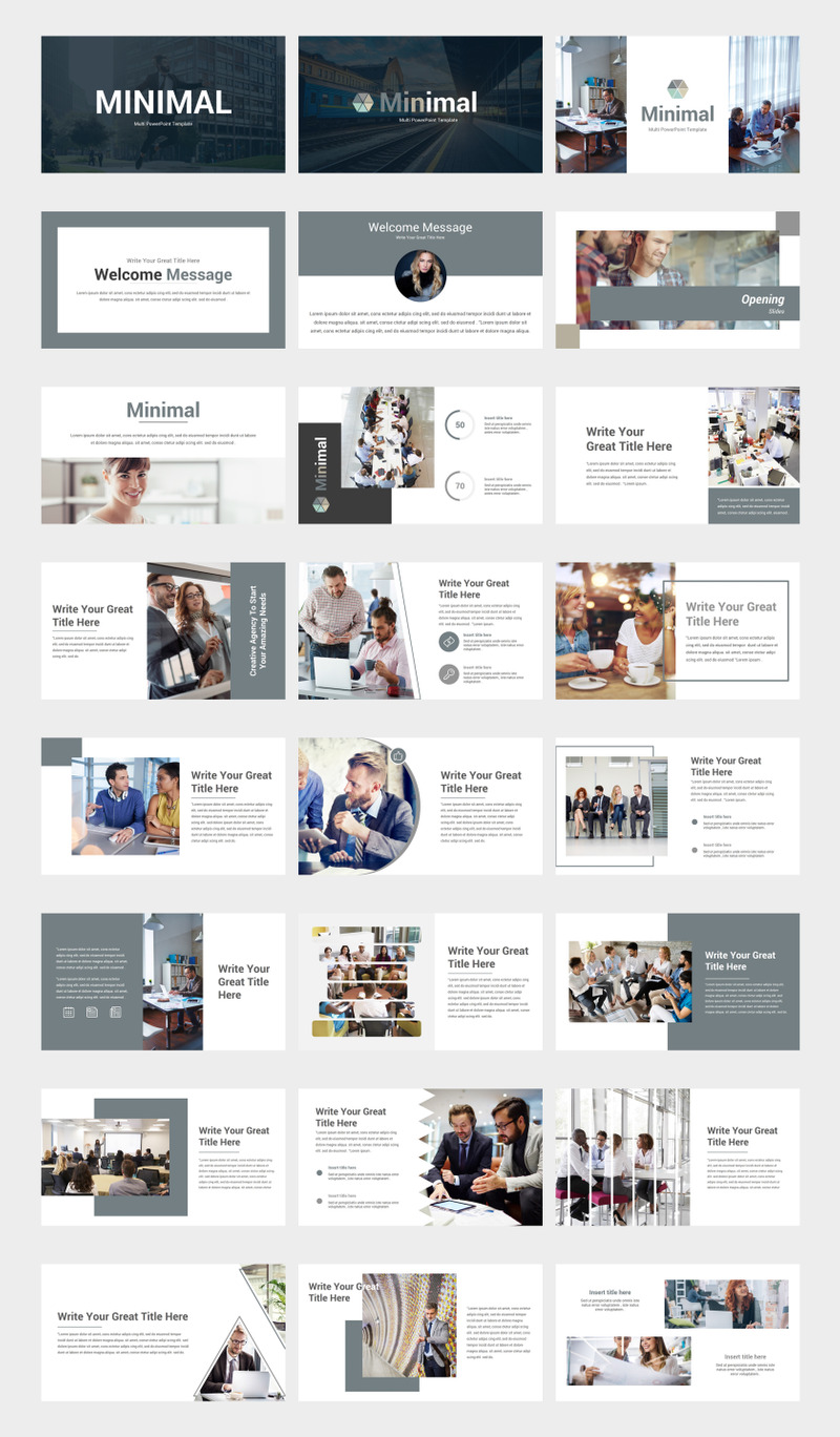 Minimal PowerPoint Template - Features Image 1