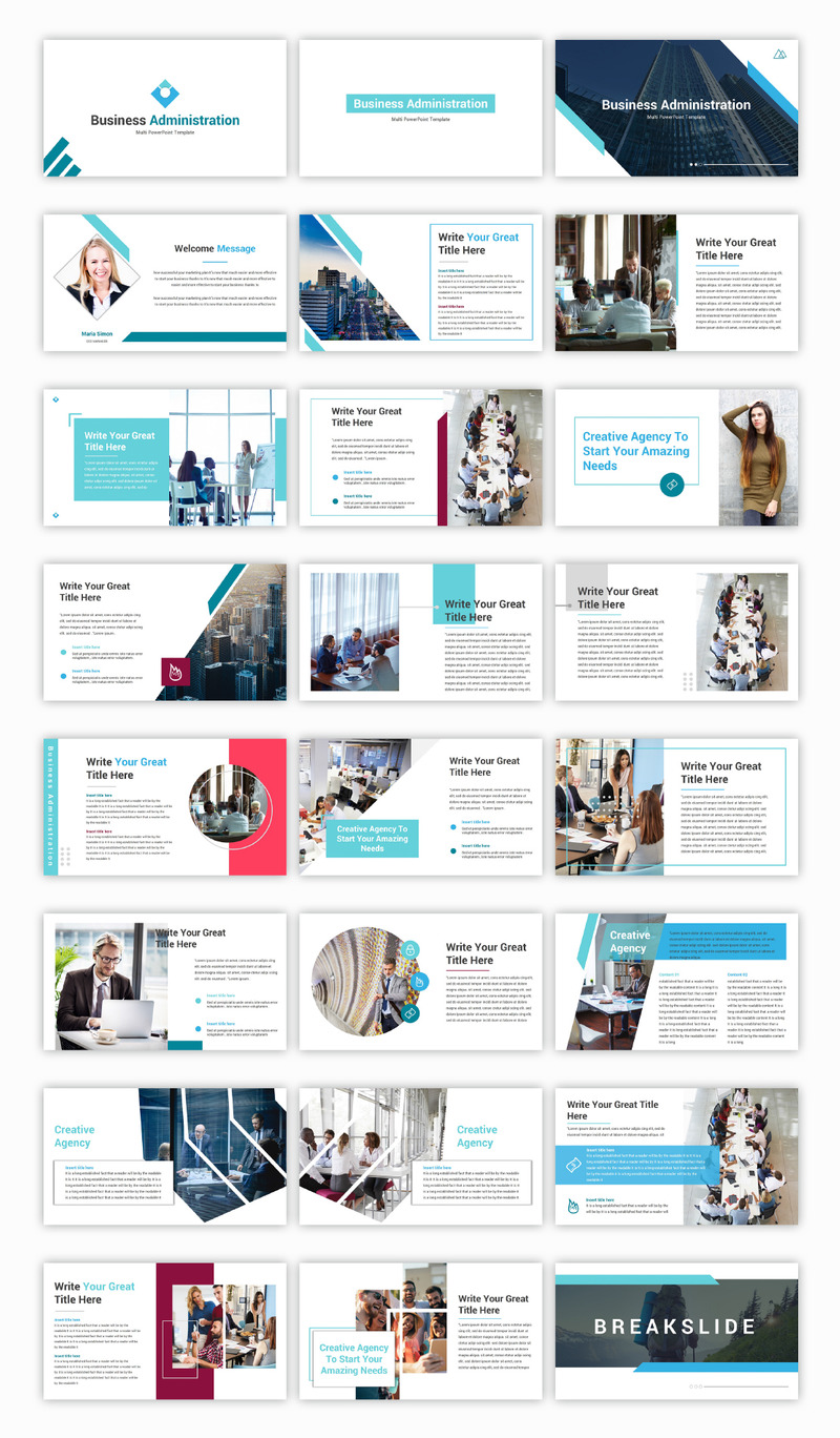 PowerPoint-sjabloon voor bedrijfskunde - Features Image 1