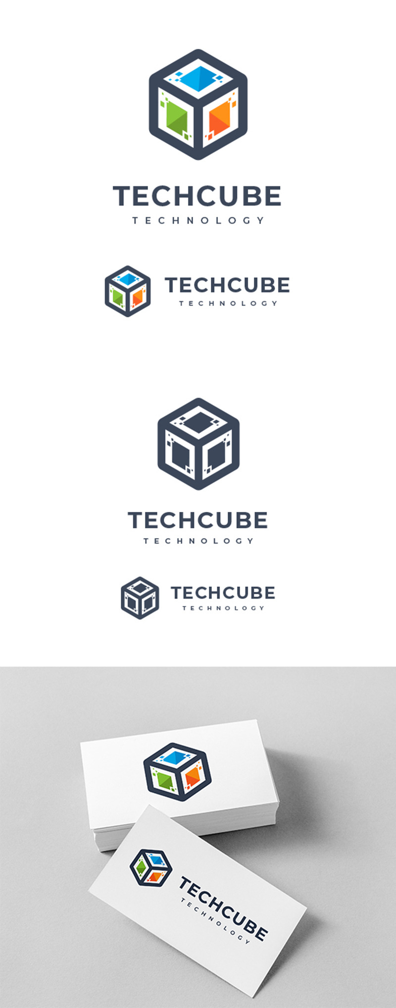 Technology Cube Design Logo Template - Features Image 1