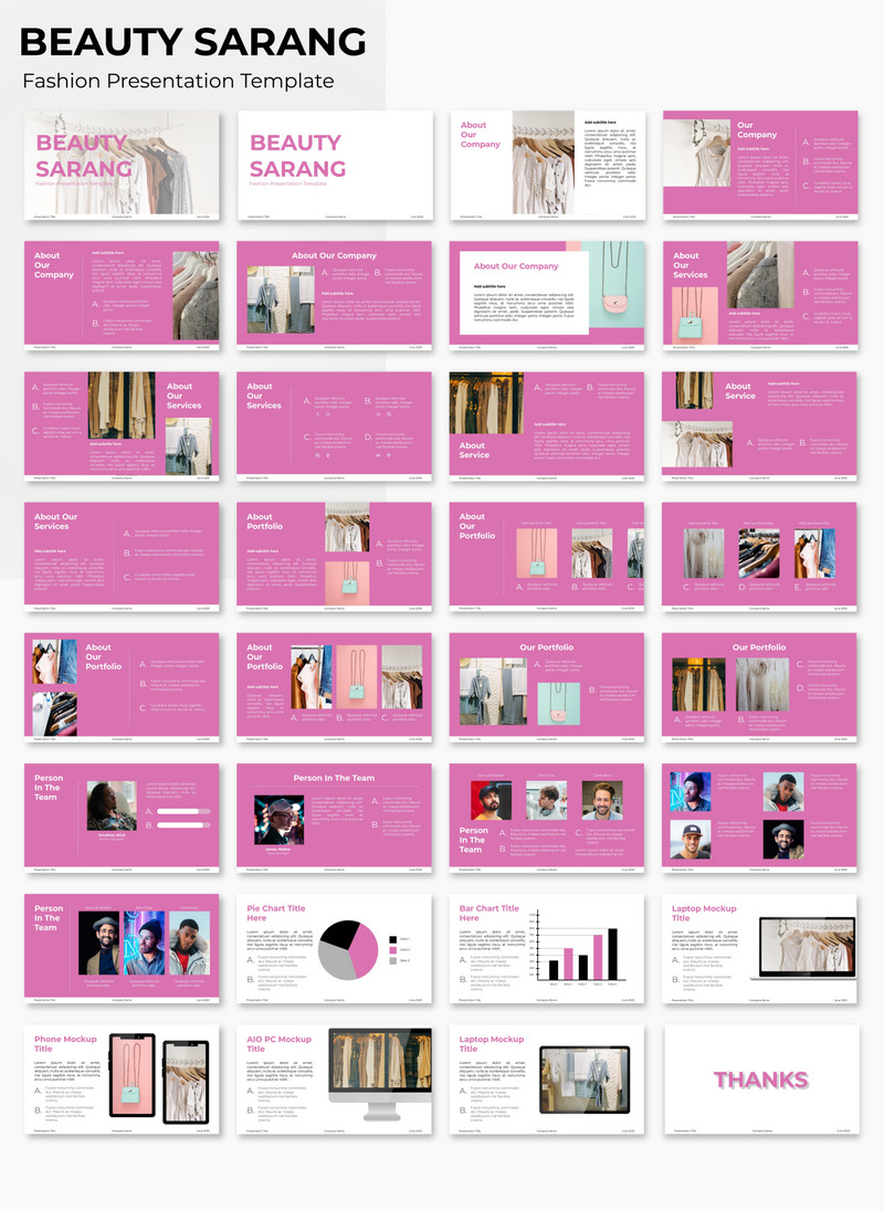 Beauty Sarang - Fashion PowerPoint Template - Features Image 1