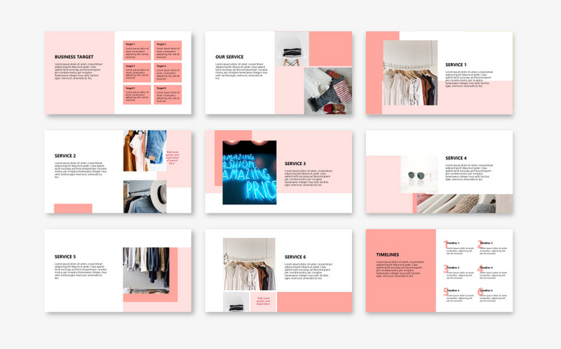 P1NK - Modello PowerPoint di moda - Caratteristiche Immagine 2