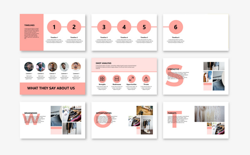 P1NK - Modello PowerPoint di moda - Caratteristiche Immagine 3