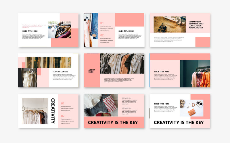 P1NK - Modello PowerPoint di moda - Caratteristiche Immagine 6