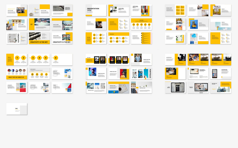 Yello - Communicative Presentation Template PowerPoint template - Features Image 1