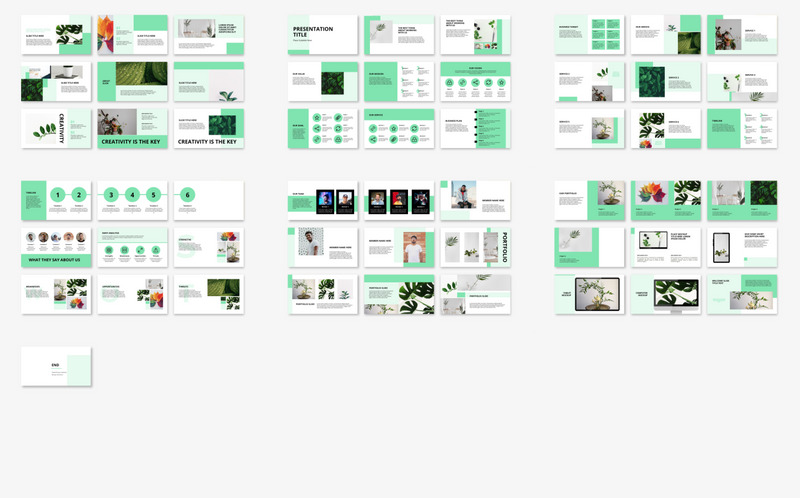 Greeny - Communicative Presentation PowerPoint Template - Features Image 1