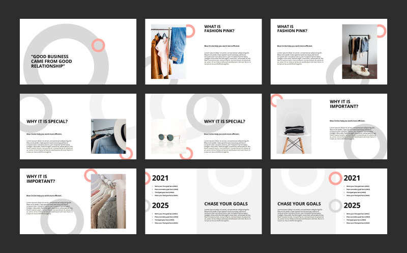 Modello PowerPoint di presentazione rosa di moda - Caratteristiche Immagine 2