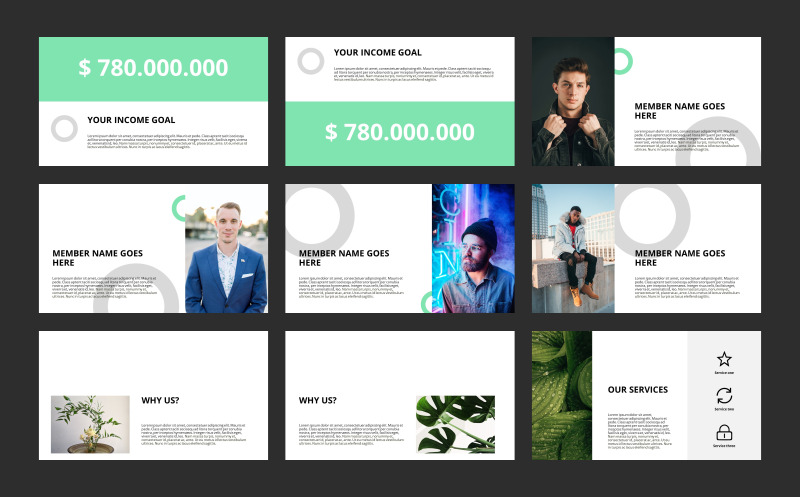 Green Presentation PowerPoint Template - Features Image 3