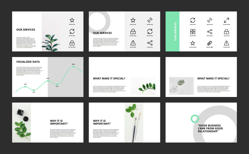 Green Presentation PowerPoint Template - Features Image 4