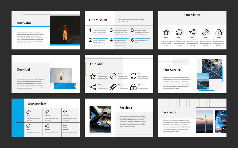 Clarice minimalistisk presentation PowerPoint-mall - Features Image 2