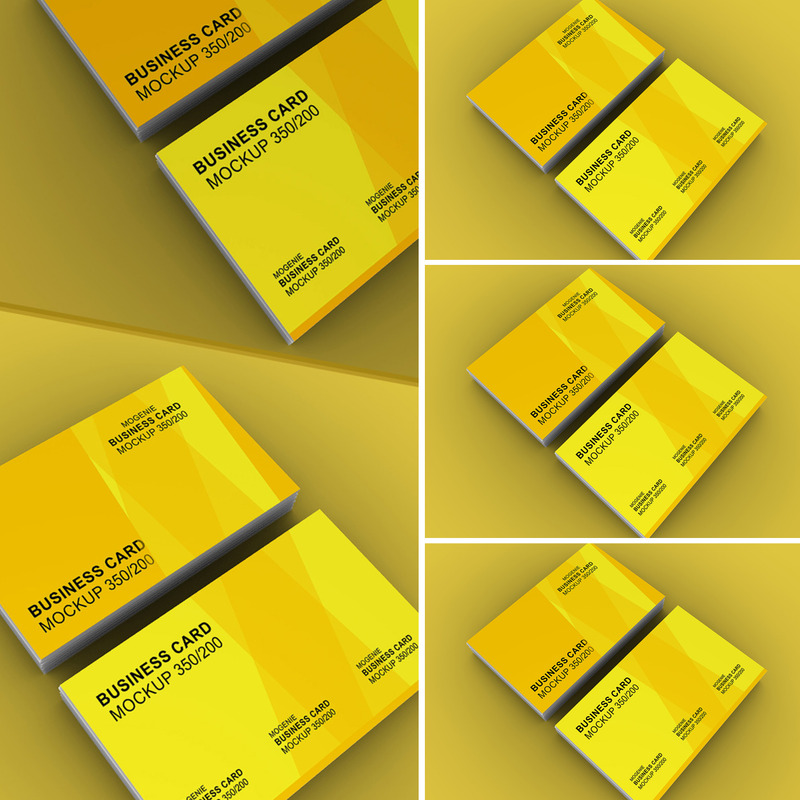 Two stacks of business card side by side Product Mockup - Features Image 1