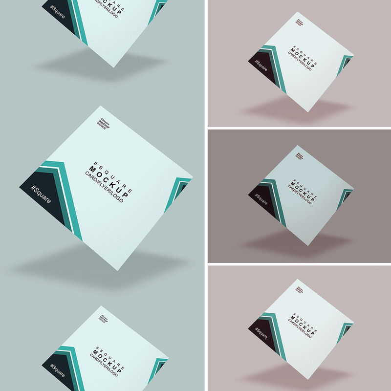 Square card Product Mockup - Features Image 1