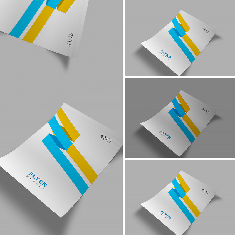 Letter Size Flyer Product Mockup - Features Image 1