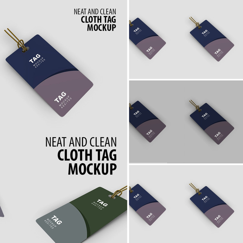 Cloth Tag Product Mockup - Features Image 1