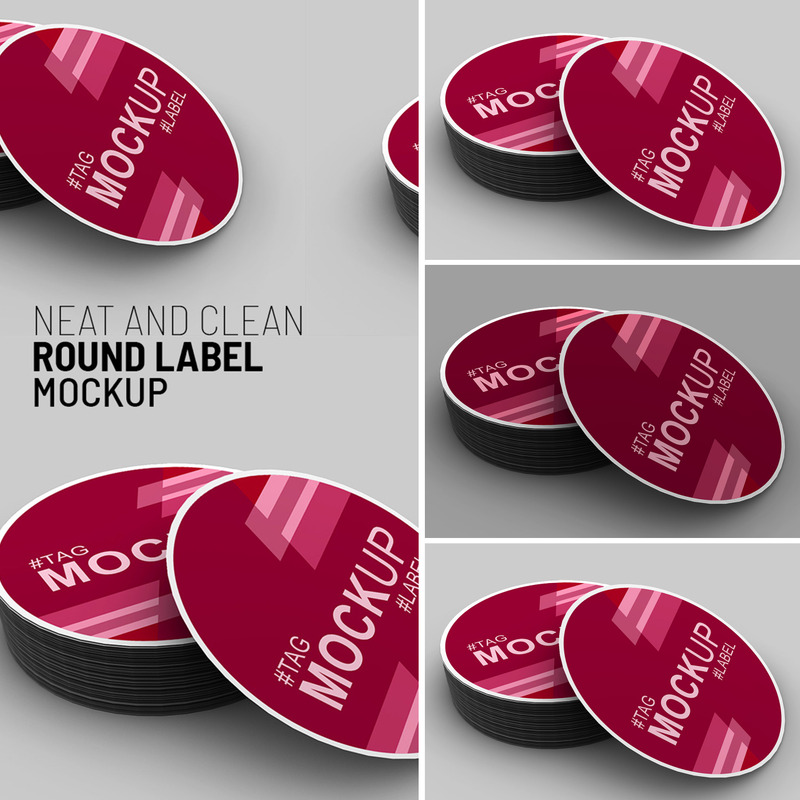 Elegant round label Product Mockup - Features Image 1