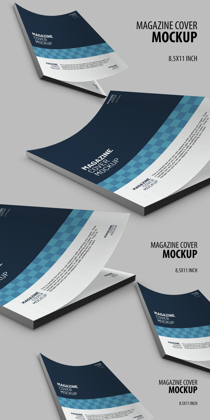 Magaine cover layout Product Mockup - Features Image 1