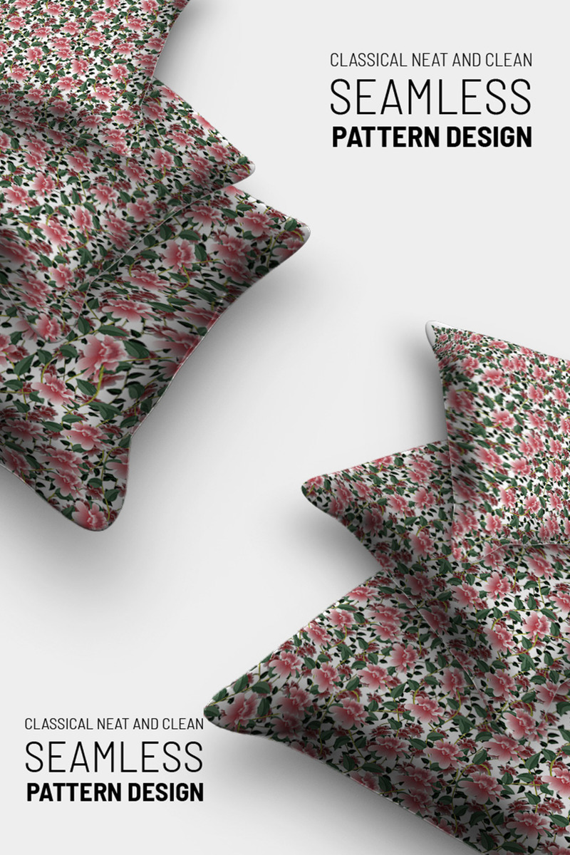 Hand drawn floral illustration of repeat design Pattern - Features Image 1