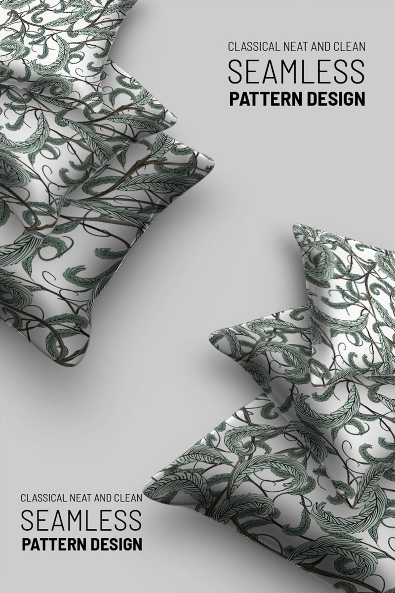 Abstract floral seamless design Pattern - Features Image 1