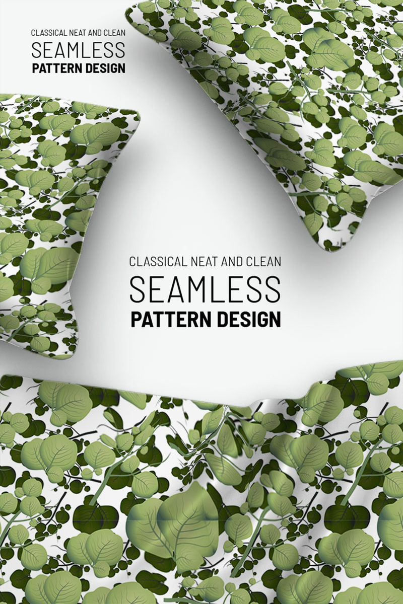Beautiful floral flowers and branches seamless design Pattern - Features Image 1