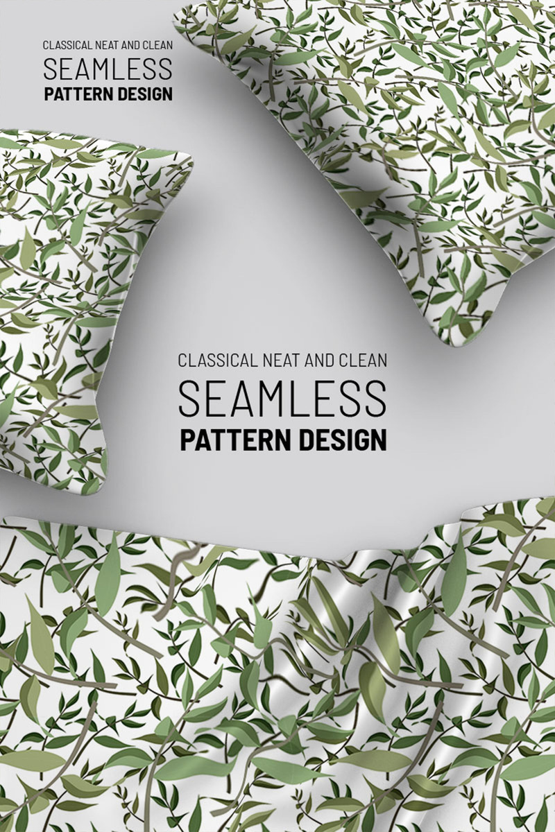 Leaves and branches seamless design Pattern - Features Image 1