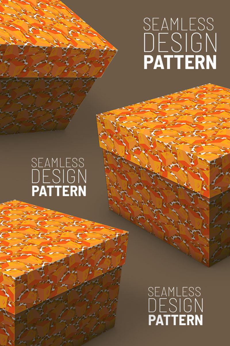 Randomly scattered bricks seamless design Pattern - Features Image 1